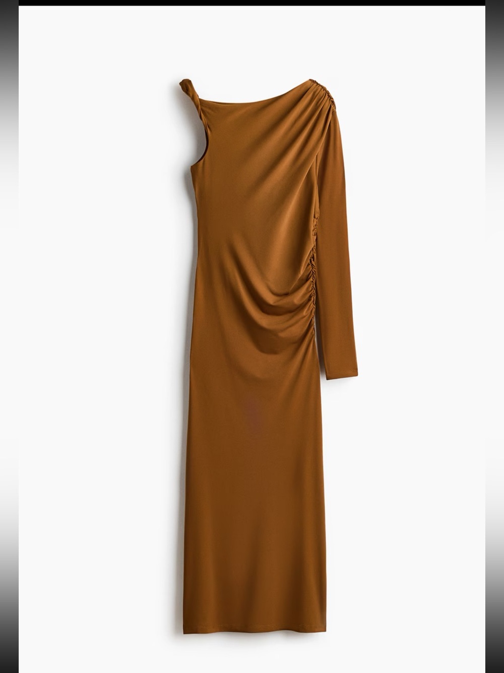 H&M DRAPED ONE-SHOULDER DRESS - Picture 4 of 16